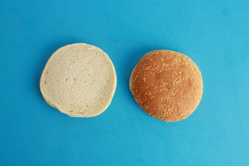 hamburger bun with sesame seeds