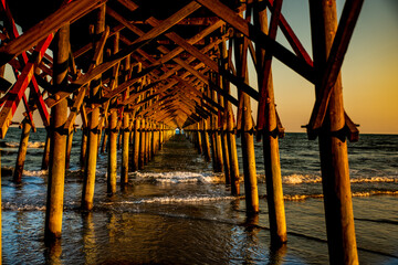 pier at sunset