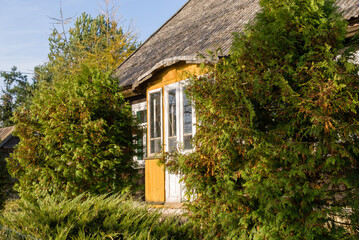 Krajobraz wiejski Podlasia, architektura drewniana, Sokołda, Podlasie, Polska © podlaski49