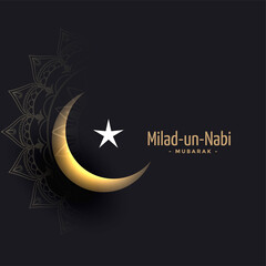 milad un nabi festival dark greeting design
