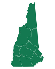 Karte von New Hampshire