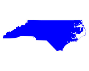 Karte von North Carolina © Robert Biedermann