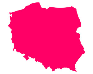Karte von Polen