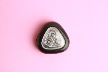 triangular black flashlight led light