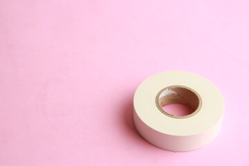 roll of white plastic insulating tape