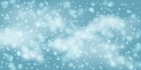 Snowflakes, snowfall.