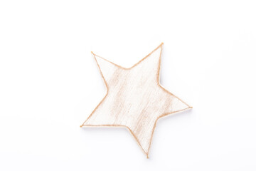 Christmas decor closeup on a white background. Isolated - Image