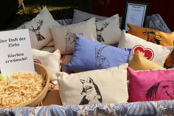 Kissen mit Zirbenfüllung.