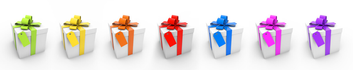 Geschenke farbenfroh