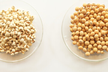 variety of bean with healthy concept