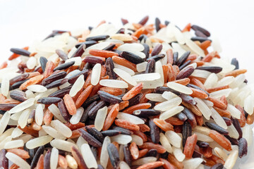 variety of rice with healthy concept