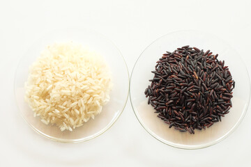 variety of rice with healthy concept