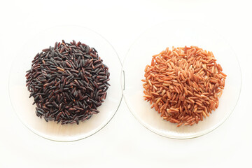 variety of rice with healthy concept