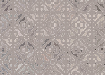 gray abstract background with ornament