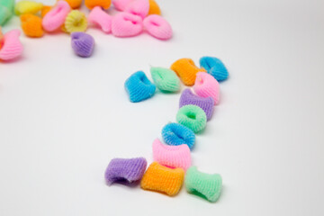 Elastic band for hair figure