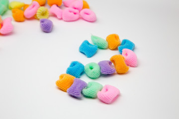 Elastic band for hair figure