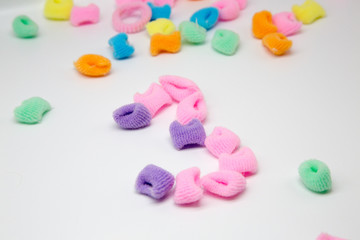 Elastic band for hair figure