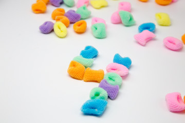 Elastic band for hair figure