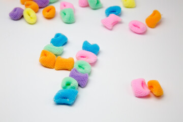 Elastic band for hair figure