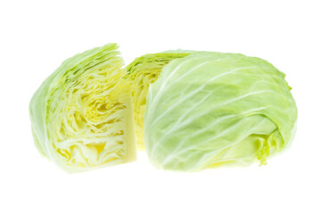 cabbage isolated on white background.