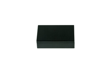 lithium-ion battery for camera isolated on white background with clipping path.