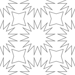 black contour ornament pattern vector