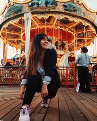 girl on carousel © Bsicamente