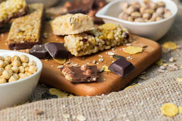 Granola Bars and mixed nuts