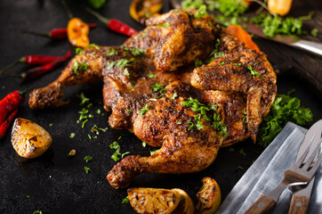 Grilled spicy chicken