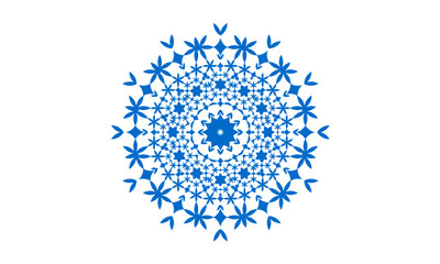 Snow pattern mandala
