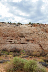 Rock sculptured natural landscape of Capitol Reef National Park