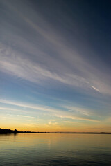 Fototapeta na wymiar sunset over the Firth of Forth
