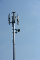 Telecommunication Tower Antennas High Pole Signal Transmission Both Wireless Phone	