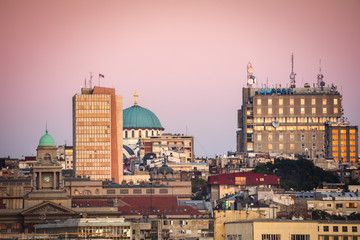 Fototapeta na wymiar Panorama of Belgrade
