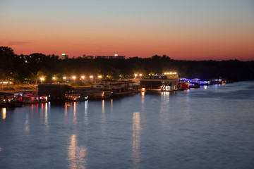 Sava River shore in Belgrade