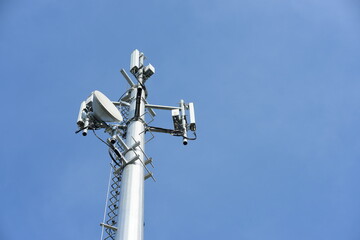 Fototapeta na wymiar Antenna for Telephone communications.