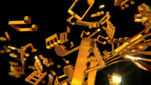 Golden Musical Symbols