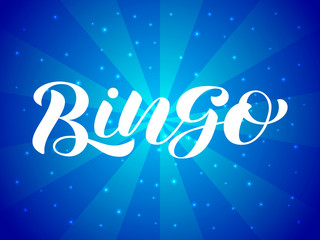 Vector illustration. Bingo lettering for banner or card.