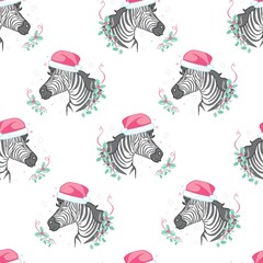 Zebra hat - vector illustration