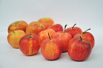 red apples isolated on white background