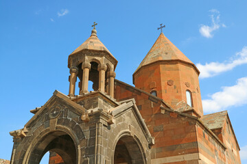 Fototapeta na wymiar The Church of Holy Mother of God or Surb Astvatzatzin in Khor Virap Monastery, Ararat Province of Armenia