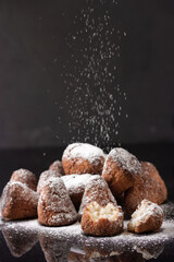 coconut cookies with powdered sugar