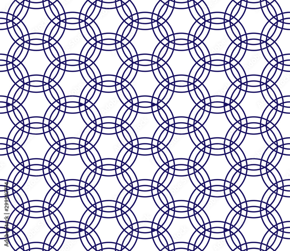 Poster Asian pattern. Asian background. Modern illustration. Seamless tile. Seamless fabric texture print. Beautiful vector pattern. Vector retro illustration. Vintage abstract for print design.