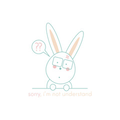 easter bunny with egg