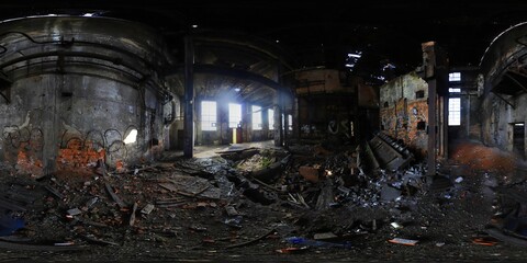 Abandoned Factory HDRI panorama