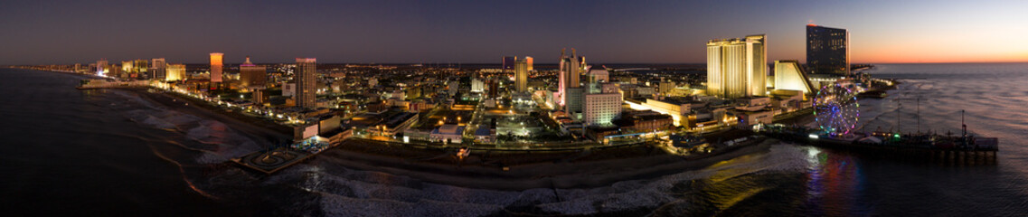 Drone view on the Atlantic City Skyline © Michael Bogner
