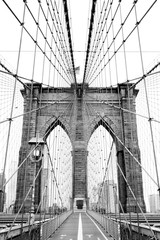 The Brooklyn bridge, New York City. USA.