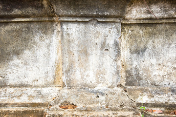 Old white concrete wall