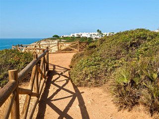 Fototapeta na wymiar Aerial view of Benagil beach in Portugal