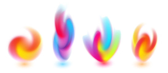 Obraz premium Abstract colorful fire flame flower vector logo 